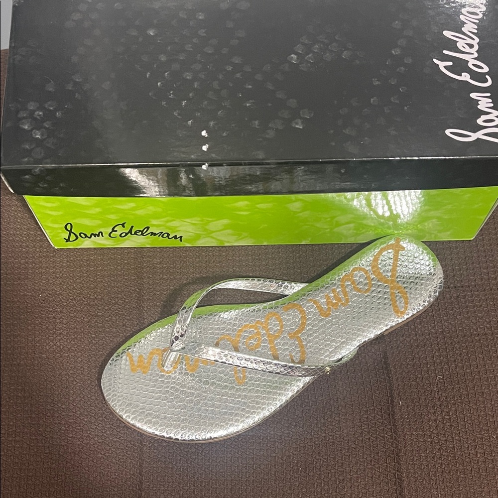 Sam Edelman Metallic Silver Sandals